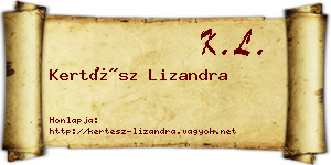 Kertész Lizandra névjegykártya